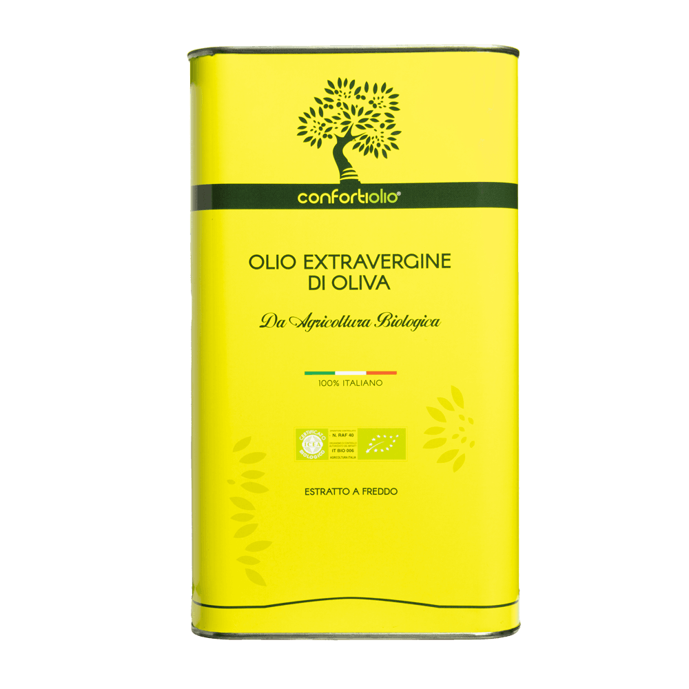 3 LITRI Olio Extra Vergine di Oliva Biologico - 100% ITALIANO - Estratto a Freddo