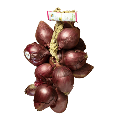 Cipolla Rossa di Tropea IGP in treccia 1 kg